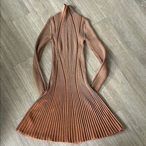 French Connection Mari RibKnit Mock Neck Sweater Dress